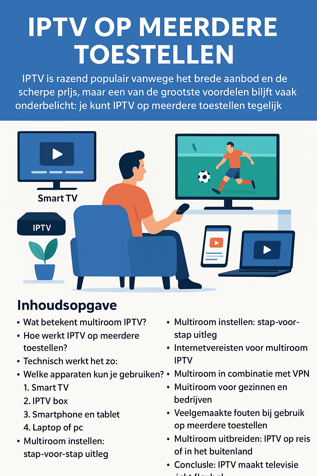 IPTV op meerdere toestellen gebruiken